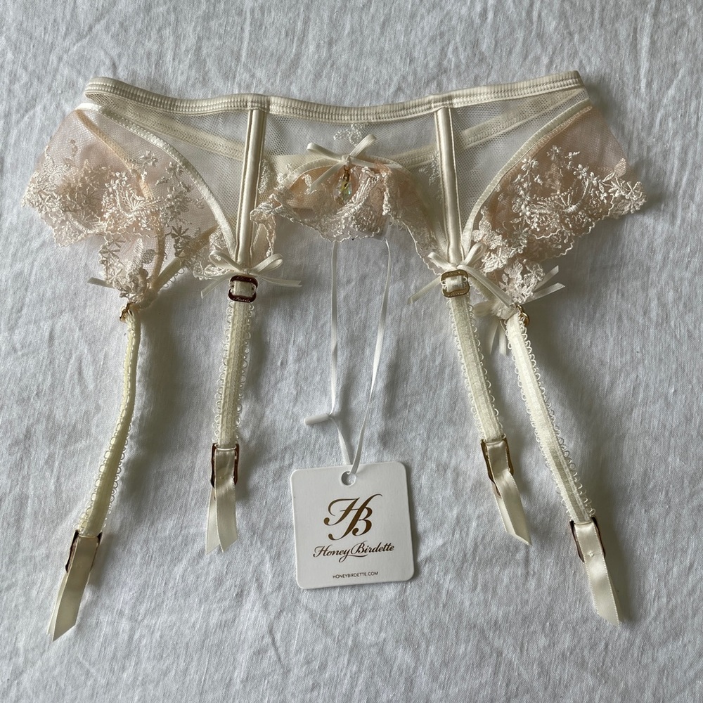 Honey Birdette Daisy Suspender Belt XS